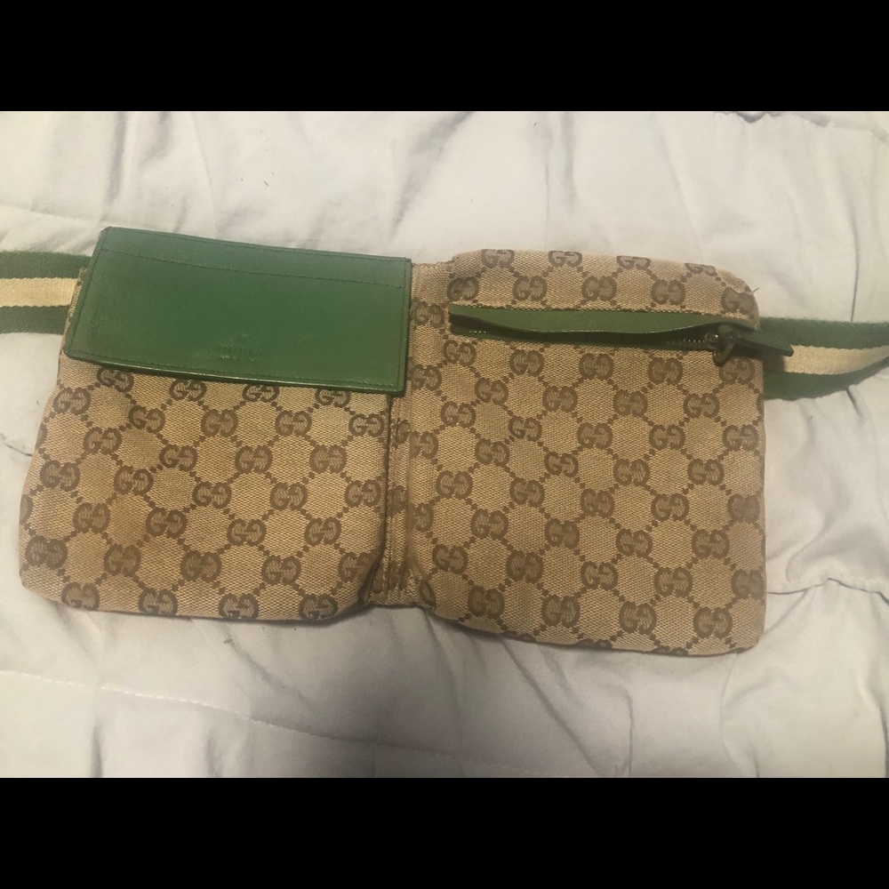 Rare green Gucci fanny pack